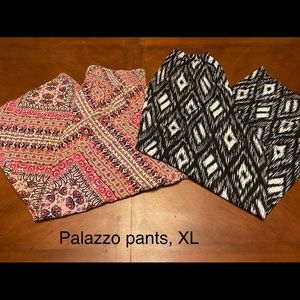 2 pairs palazzo pants!